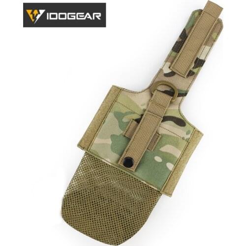 IDOGEAR Tactiaal Folding Canteen Bag Bottle Pouch Camo Water Kettle Camping Hiking 3534