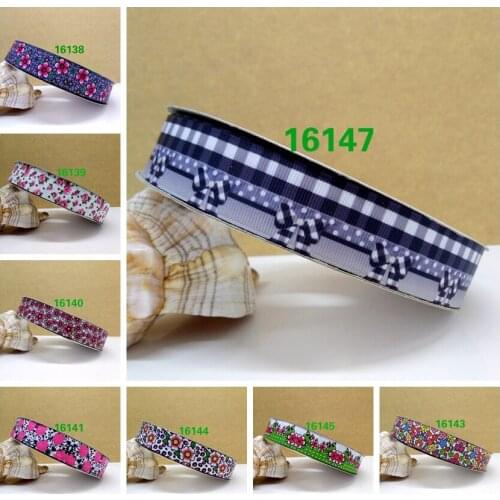 Free shipping 50 yard cartoon printed grosgrain ribbon 16147