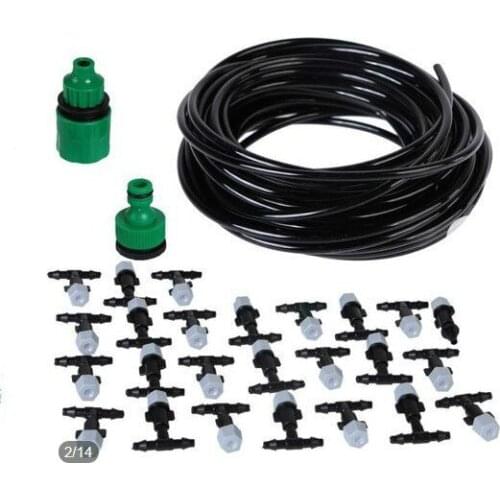 Set DIY 5 Meters 10 Sprinklers Flower Pots Watering Flowers Irrigation Cooling Watering Cooling System Home Watering Kits