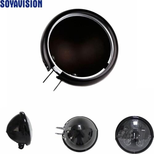 For Sportster Iron XL 883 5.75" 5 3/4 inch Headlight Light Bucket Housing Trim Ring Motorcycle 5.75 inch Headlamp Housing