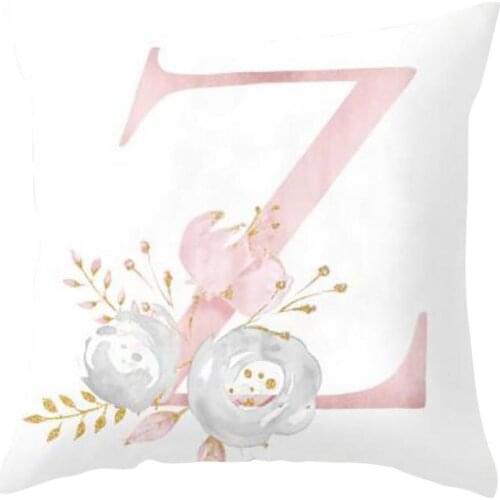 Pillow Cover Decorative Pink Letter Printed Cushion Covers 45*45 Pillowcase Sofa Cushions Polyester cuscini decor pillowcover
