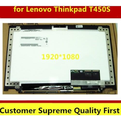 Free shipping original 1920*1080 For Lenovo T450S assembly B140HAN01.3 LCD Displays with Touch Screen