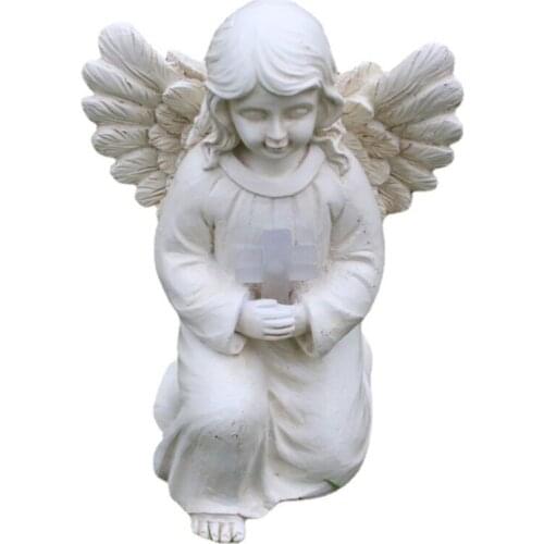 Angel Resin Garden Statue Resin Crafts Home Desk Decoration for Art Collection, Birthday Gifts, Home Ornaments