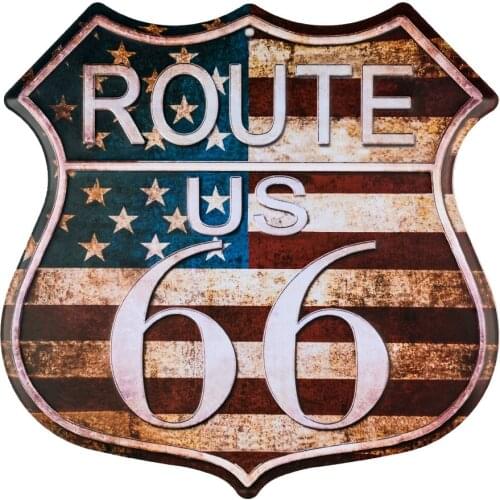 Route 66 American Vintage Wholesale Metal Novelty Highway Shield