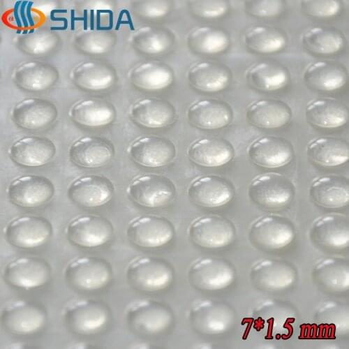 500 PCS 7*1.5mm Self Adhesive Clear Anti Slip Silicone Rubber Cabinet Feet Pads, Round Furniture Bumper Pads, Shock Absorber