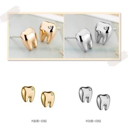 Dental Gift Earrings Cute Tooth type Creative Lovely Clinic Female Gift Teeth type women dentist party gift