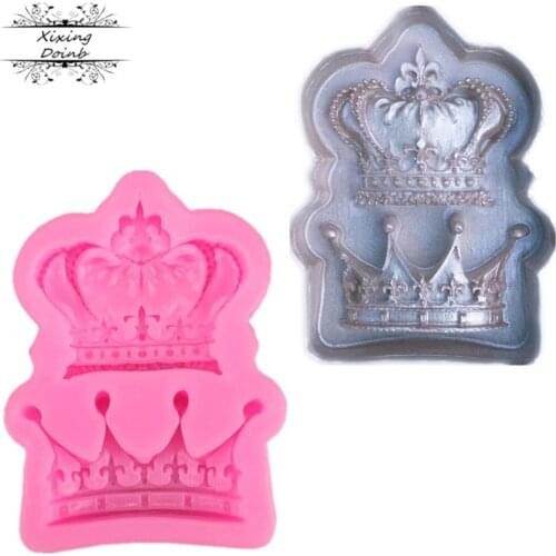 1Pcs Crown shape silicone soft candy mold cake decorating tool candy chocolate Soft Candy Mold