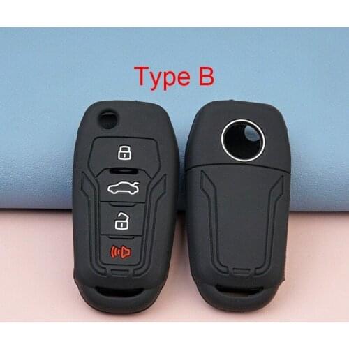 Silicone key fob cover for ford Mustang Explorer F150 F250 Toyota Ektor remote