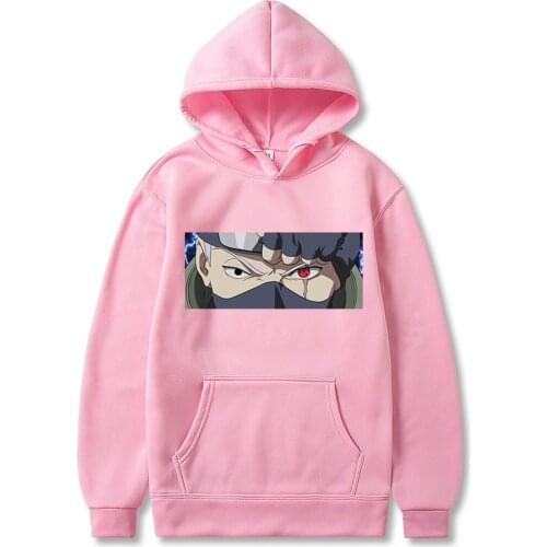 Anime Hoodie Kakashi Hatake Sharingan Design Men Women Hoodies Hoody Sweatshirt Fleece Streetwear Quality Dropship Clothing