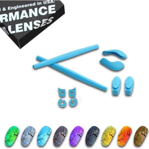 ToughAsNails Resist Seawater Corrosion Polarized Replacement Lens&Sky Blue Rubber Kit for Oakley juliet - Multiple Options