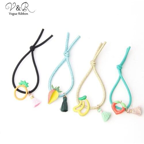 DIY Handmade Jewelry Making Fruit Tassel Frange Charms Hair Band Accessories Components Decoration Fashion Accessories Gifts