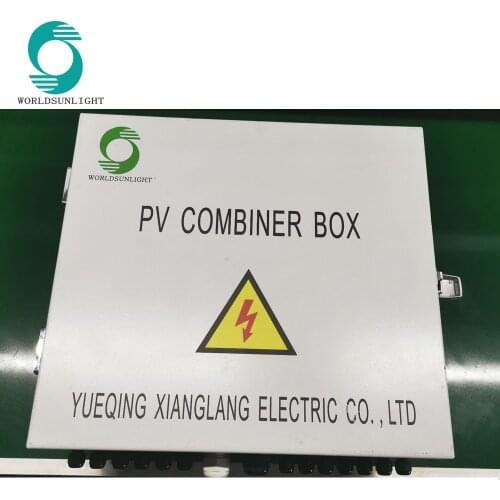 WSDB-PV6/1 6 input 1 output 1000V Solar PV Combiner Box W Circuit Breakers Surge Lightning Protection for solar panel system