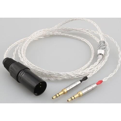 XLR Balanced 8 Core Headphone Earphone Cable For Denon AH-D600 D7100 Hifiman Sundara Ananda HE1000se HE6se he400i he400se Arya