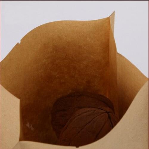 10*22+6cm 1000pcs kraft paper Organ bags with window for gifts sweets and candy food tea jewelry retail package paper bag