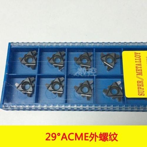 10pcs 16ER 16ACME Carbide Insert 29degree U.S ACME Trapezoidal thread