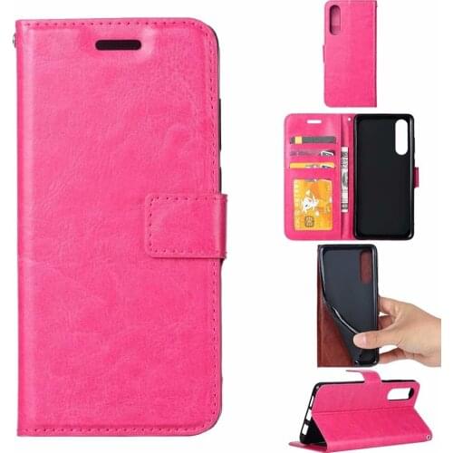 10pcs/lot freeshipping Crazy Horse Wallet Leather stand Case For Huawei P30 Honor 10 lite P smart 2019