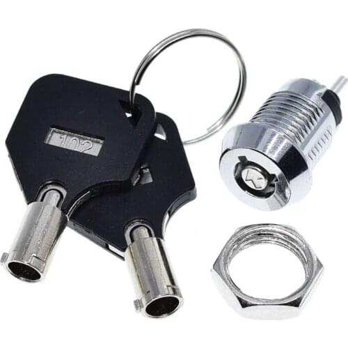 2021 New High Security Tubular Key Lock Switch 12mm Stainless Steel Telephone Lock