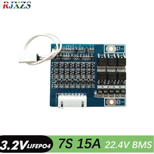 7S 15A 22.4V lifepo4 battery BMS PCM battery protection board bms pcm for lifepo4 battery cell pack