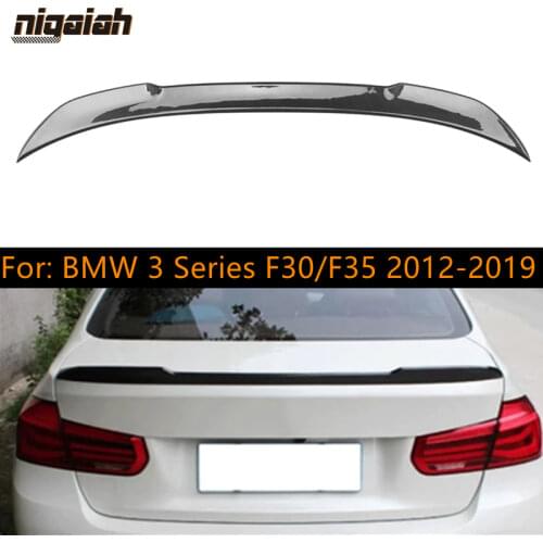CS Style Dry Carbon Fiber Rear Roof Spoiler t Wing For BMW F30/F35 Spoiler 3 Series 4 Door 2012-2019