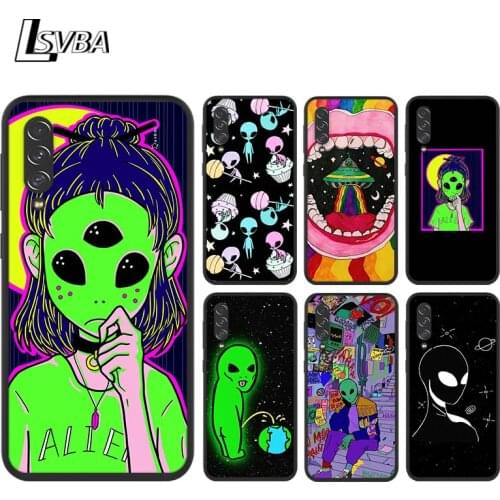 Aesthetics Cartoon alien space For Samsung Galaxy A90 A80 A70 S A60 A50S A30 S A40 S A2 A20E A20 S A10S A10 E Phone Case