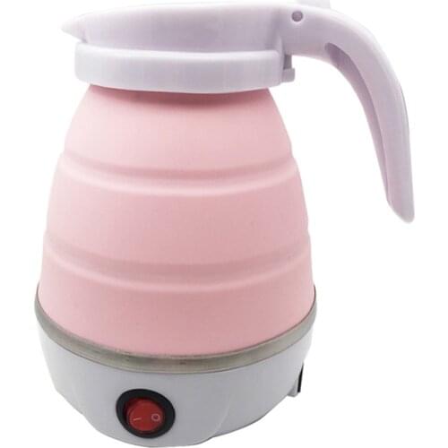 600W Electric Foldable Kettle Collapsible Silicone Travel Water Boiler Portable Speed Boil 600ML 110-220V Water Kettles TB Sale