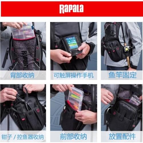 Finland Rapala le bole fishing vest vest multi-function bag backpack way angeles fishing fishing gear packages clothes