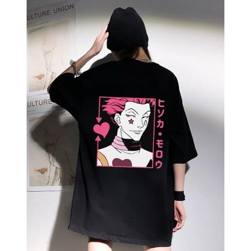 2020 Hunter X Hunter T-Shirt Men Cotton Awesome Tshirt Crew Neck Short Sleeved Hisoka Morow T Shirt Anime HxHTee Merch