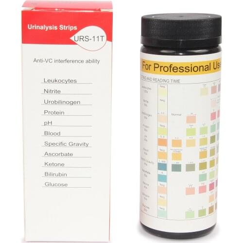 2 PCS CONTEC 11 Parameters test strips for CONTEC BC401/BC401BT Portable Urine Analyzer