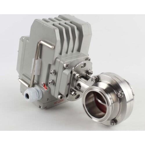 Stainless steel 304 Sanitary Electric Butterfly Valve,Regulation typeO.D19-102mm Clamp Connection Electric tool