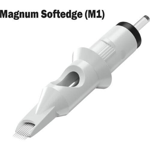 CP 20PCS Tattoo Cartridge Magnum Softedge for Shading Disposable Bugpin #10(0.3MM) #12(0.35MM) Open and Close Tips Needles