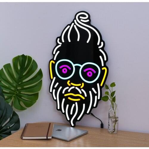 Cool Led Neon Sign GIRL MEN PORTRAIT Neon Light Wall Light Restaurant Shop Store Home Barber Shop Bedroom Holiday Decorations