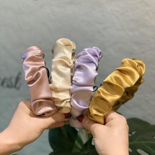 Summer Headband Hot-sale Crystal Satin Covered Hair Style Women Hairband European Girls Hair Accessories Headwear