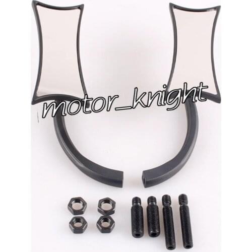 CNC Left & Right Rear Wing Mirrors For Harley- Davidson