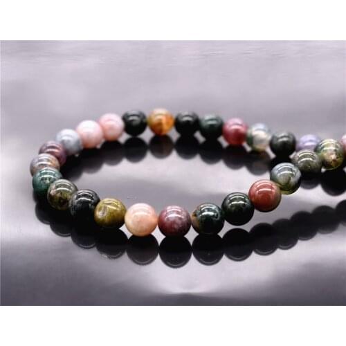 Hot Sale 8mm Natural Agate Beads Handmade Bracelet Necklace Jewelry Accessories Wholesale Strand