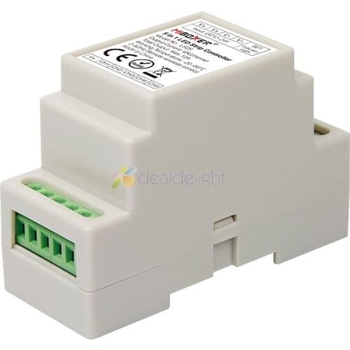 MiBOXER LS2S DIN Rail 5 IN 1 LED Strip Controller 10A DC12V 24V FUT089 Remote for LED Strip light