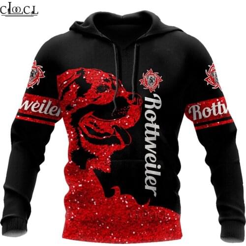 CLOOCL Beautiful Animal Love Rottweiler 3D Print Men Women Hoodie Sweatshirts Harajuku Fashion Autumn Casual Tops Drop Shipping