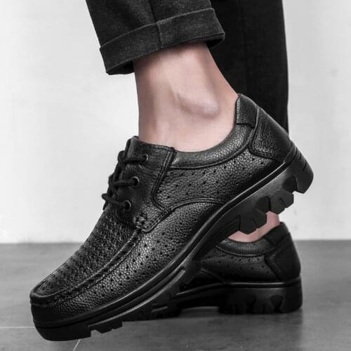 Men Shoes Handmade High Quality Genuine Leather Shoes Slip On Comfort Business Man Casual Shoes Big Size 47 48 49