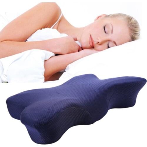Butterfly Neck pillow Neck protection Slow Rebound Memory Foam Pillow Health Care Cervical Orthopedic Pillows LARGE