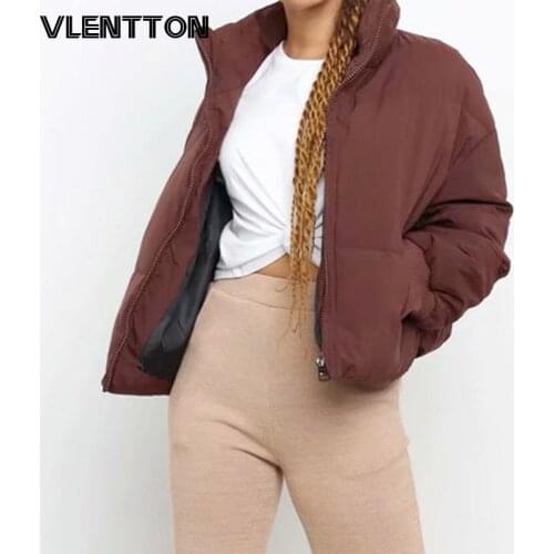 2021 Winter New Thick Women Vintage Green Black Parkas Coat Casual Pockets Solid Loose Jacket Warm Cotton Outwear Female