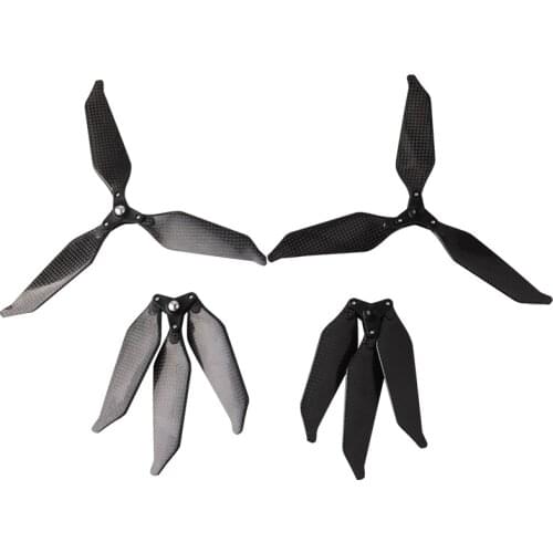 4Pcs Carbon Fiber Propeller for DJI Phantom 2 Phantom 3 Standard/Advance/Profession Drone Self-tighten 3-blade Folding Propeller