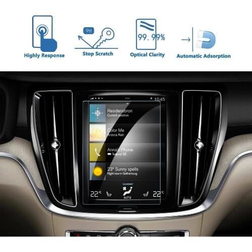 RUIYA Car Navigation Screen Protector For S60 8.7 Inch 2019 Touch Center Display Auto Interior Stickers Accessories