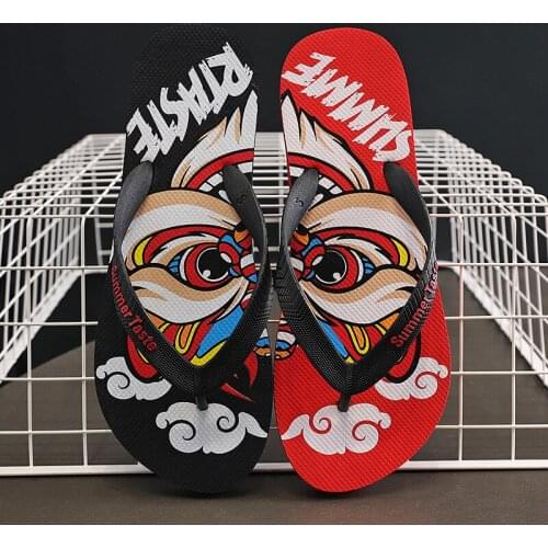 Personality Slippers Summer Mens OAnti Slip Flip Flop WearBeach Clip Foot Leisure Home Bath Trend Fashion