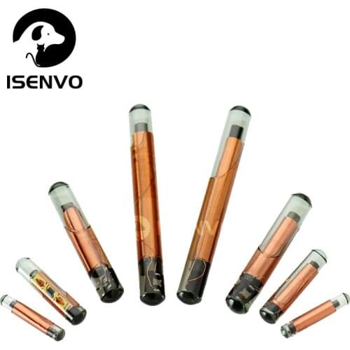 100 Sets Animal Microchip Insertion Syringe + 100pcs Pet ID Chip ICAR 1.25*7/1.4x8mm pet Microchip Register For Pet Dog Cat Pig