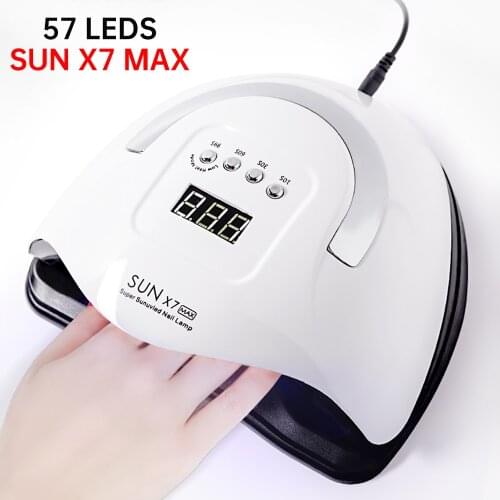 114W UV LED Nail Lamp 57 LEDS Nail Dryer For Curing All Gel Nail Polish With Motion Sensing Manicure Pedicure Salon Tool
