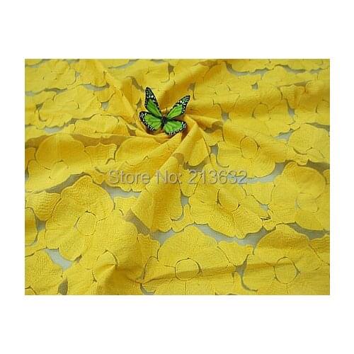 Tulle POp93-0 textile sales embroidered cloth spot Eugen yarn embroidery fabric cotton flower fabric lace fabric sewing yarn