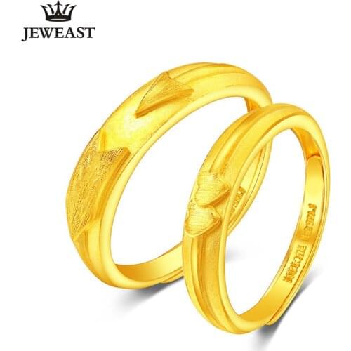 XXX 24K Pure Gold Ring Real AU 999 Solid Gold Rings Lovers Beautiful Romantic Upscale Trendy Classic Fine Jewelry Hot Sell New