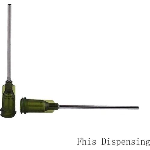 1.5 Inch 14G Blunt W/ISO Standard Dispensing Needles PP Luer Lock Hub Tubing Length Precision S.S Dispense Tips Pack of 30