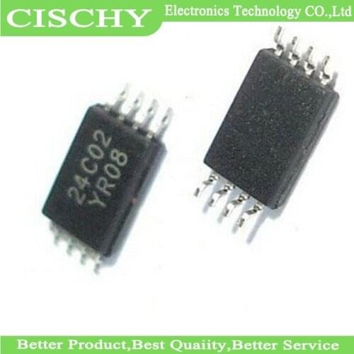 10pcs AT24C02-10TU-2.7 AT24C02 24c02 TSSOP8