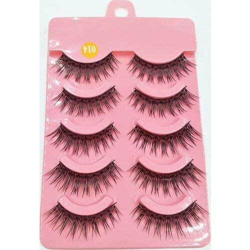 5 Pairs 3D Natural False Eyelashes Thick Crisscross fake lashes Eye Lashes Extension Eye Makeup Tools