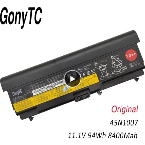 GONYTC 11.1V 94WH 9Cells Original New Laptop Battery For Lenovo Thinkpad SL430 W530 45N1006 45N1007 T430 T530i T410 T420